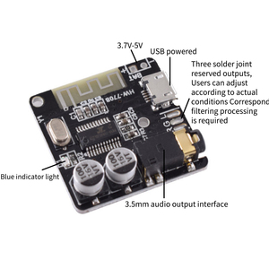 MP3 <strong>Bluetooth</strong> decoder board car speaker audio power amplifier board modified diy audio receiver module