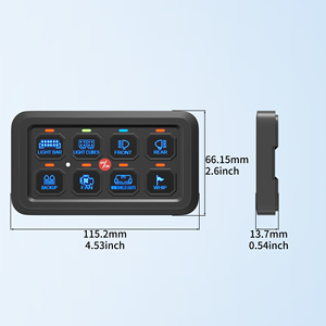 8 Gane LED Panel Switch 12V Auto Electrical Universal <strong>Circuit</strong> Starter Relay Systems Control Box <strong>Flasher</strong> Unit Dimmable On/Off - Product Image 2