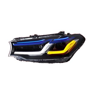 BMW 5 serisi için G38 modifikasyon ön düşük işın yeni G30 mavi Thunder Edition LED farlar 6000k renk Fit modeli M3 - Product Image 3