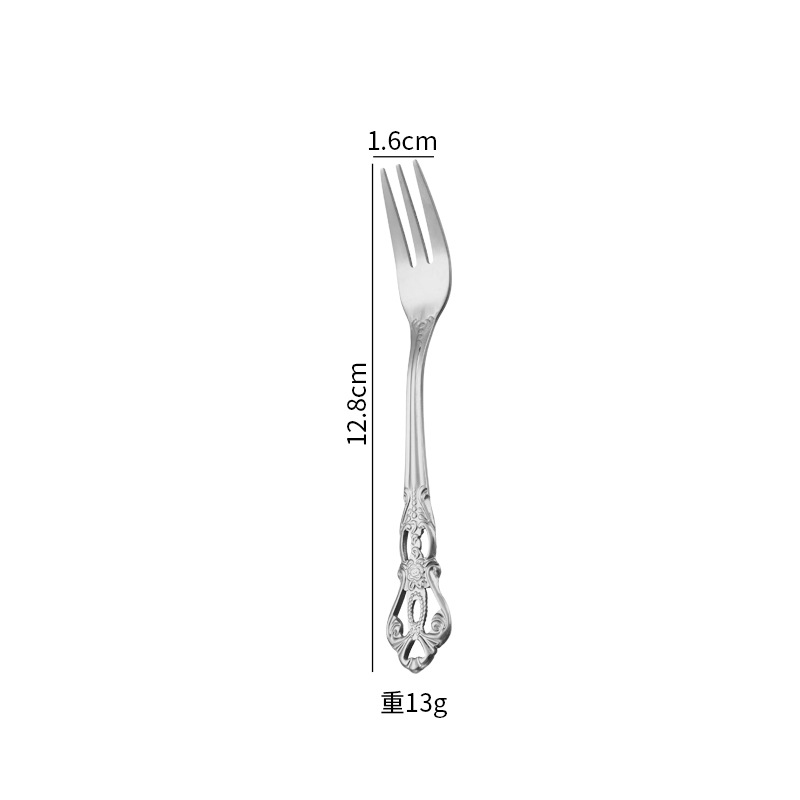 Silver cake fork
