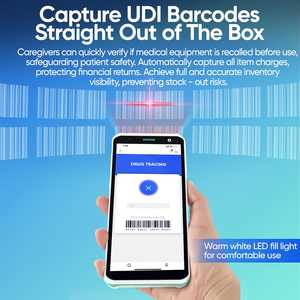 FYJ F9826M Handheld Máquina PDA Desinfectar o Shell Exterior Android 11 Versão Médica Portátil UDI Barcode Scan Máquina PDA