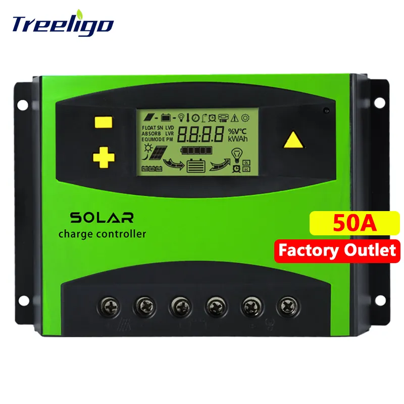 고출력 12v 24v 48v 10a 20a 30a 40a 50a 60a 리튬 배터리 미니 자동 PWM 컨트롤러 LCD 디스플레이 듀얼 USB 출력 컨트롤러