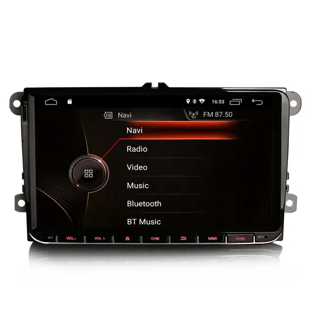 Erisin es4291v 4g carplay wifi, dab android 10.0 tpms gps rádio de carro para vw seat skoda tela sensível ao toque gps navegação de carro