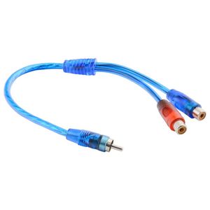 1/2音频电缆1 RCA革命2 RCA母AV电缆1革命2母双莲花头短电缆30厘米 - Product Image 2
