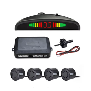 Kit de radar de respaldo inverso con pantalla LCD Digital de alta precisión, 4 sensores, sistema de advertencia anticolisión