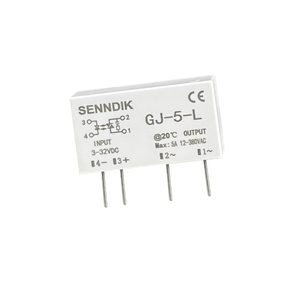 Relé de Estado Sólido Miniatura SENNDIK de Alta Performance com Controle DC de 4 Pinos GJ-5FA-L, Confiável, 12-24V - Product Image 1