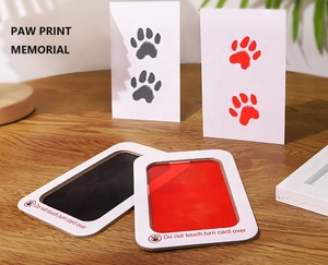 Pet hatıra hediye Pet Paw baskı izlenim kiti ve evcil hayvanlar için temiz dokunmatik pedleri, kedi köpek pençe baskı kiti - Product Image 2