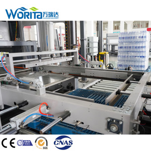 Línea de embalaje de estiramiento de paleta automática para embalaje de cajas de cartón paletizador con sistema de descarga de carga caja de Metal para caja bolsa de alimentos - Product Image 6