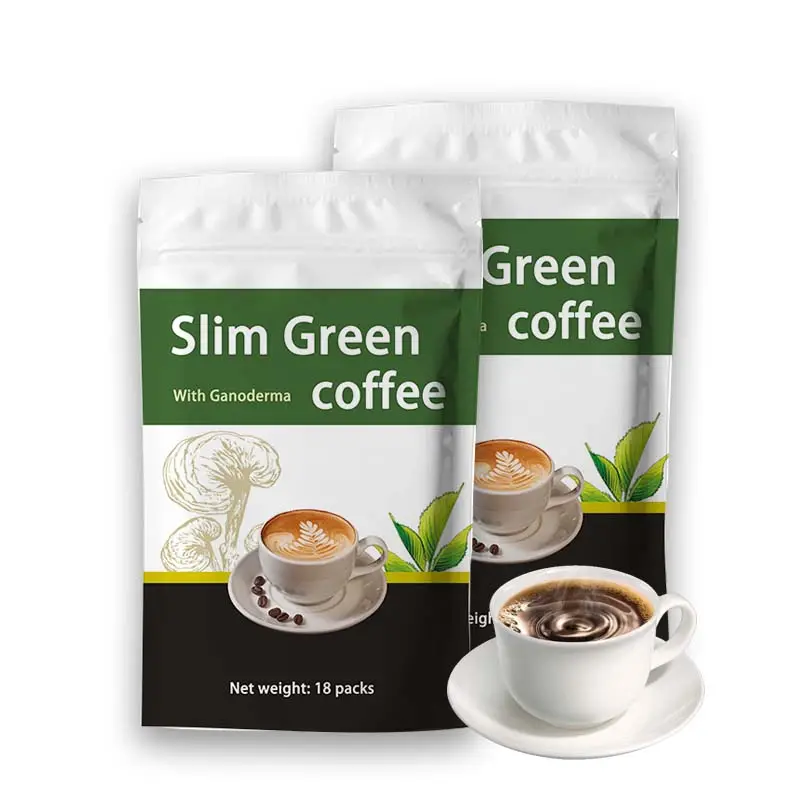Vetverhogend En Gewichtsverlies Eigen Merk Groene Lingzhi Koffie Gewichtsverlies Vervangende Maaltijdpoeder