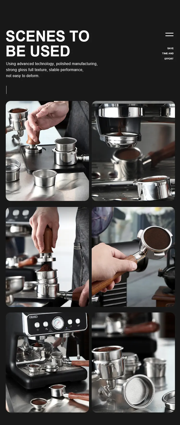 Malha de filtro de aço inoxidável poroso para máquina de café, 58mm filtro de malha, aço inoxidável, café em pó