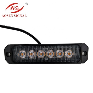 Car <strong>LED</strong> Flashing Light 12-24V Truck Side Light 6LED Motorcycle Signal Warning Strobe Light - Product Image 1