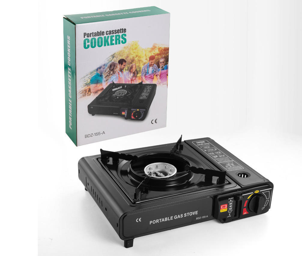 Single-use color boxed cassette stove(black)