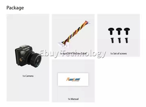 Runcam Phoenix 2 SP กล้อง V3 DC 5-36V อัตราส่วนหน้าจอ4:3/16:9 7.5g 19*19*21mm มุมมองกลางคืนสำหรับ RC FPV Racing drones - Product Image 5