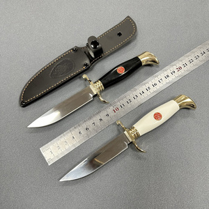 Olağanüstü rusya tasarım 440C çelik sabit bıçak bıçak cilalı av bıçağı ile deri kılıf ile hayatta kalma bıçağı - Product Image 6