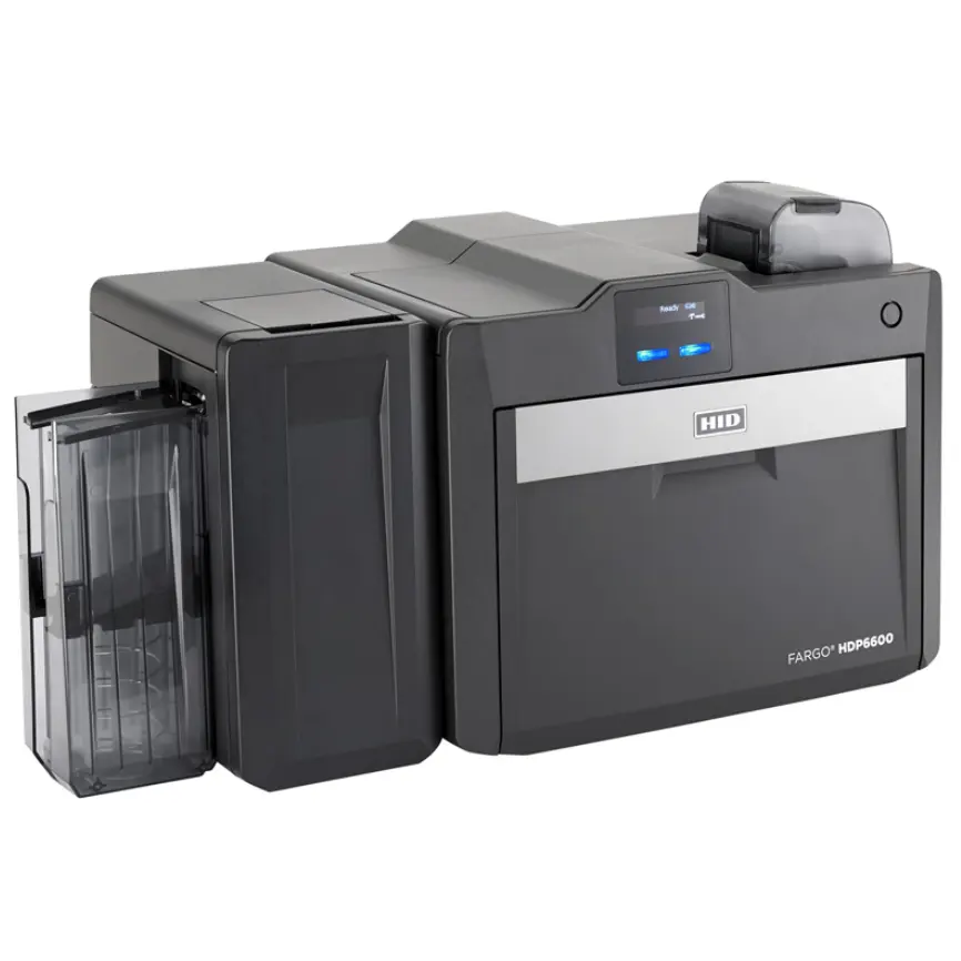 Hid Fargo HDP6600 Dual-Side Card Printer Met 600Dpi Printer Gebruik 084911 En 084900 Lint