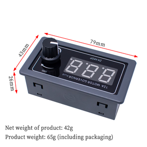 Controlador de Motor de CC PWM de velocidad ajustable, módulo de parada lenta de arranque lento, 5-30V, 12A, 360W, 6V, 12V, 24V - Product Image 6