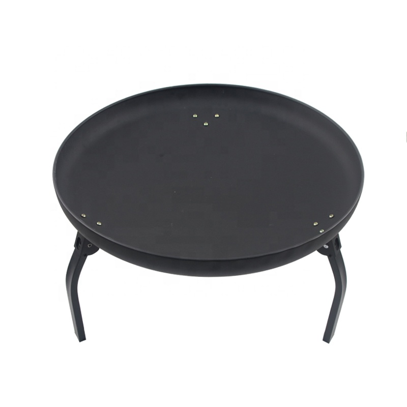 Villa round portable folding fire bowl brazier fire pit Practical high quality picnic heating iron