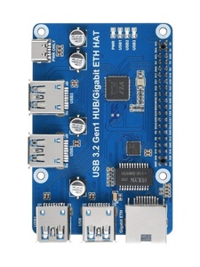 USB 3,2 Gen1 и гигабитный концентратор Ethernet для Raspberry Pi, 3x USB, 1x гигабит ETH, без драйверов - Product Image 4