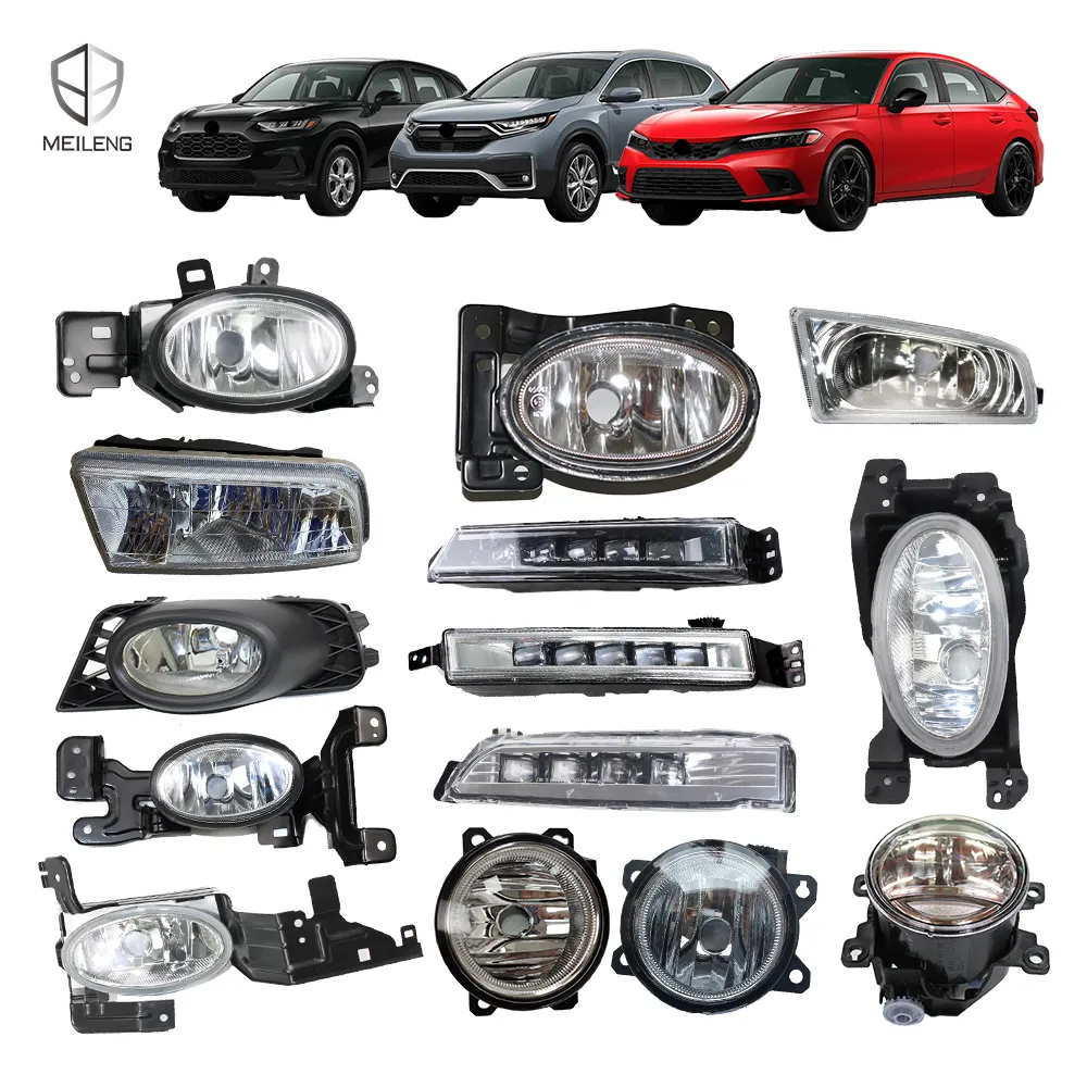 Proyektor Mobil Otomatis Lampu Kabut Berkendara Led Lampu Foglight Foglamp untuk Honda Civic City CR-V Crv Accord Fit Jazz 2020 2021 2022 2023