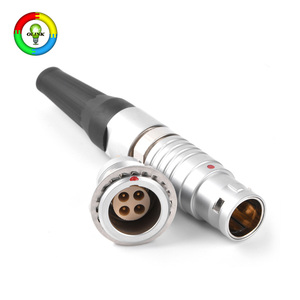 FGG/yumurta 0B-3B serisi tıbbi Metal itme-çekme konektörü hibrid dairesel, tak ve erkek/kadın kan oksijen izleme için - Product Image 3