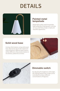 Cổ Điển Retro Độc Đáo Điện Ấm Hơn Nến Ấm Hơn Đèn Với Cổ Kết Thúc Cho Trang Trí Nội Thất - Product Image 4