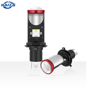 HAIZG H4 lens LED H4 araba farı aydınlatma sistemi LED H4 motosiklet araba led far projektör - Product Image 3