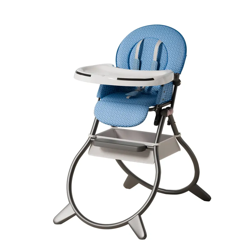 工場多目的調節可能な背もたれ頑丈な鋼管足給餌椅子赤ちゃん用