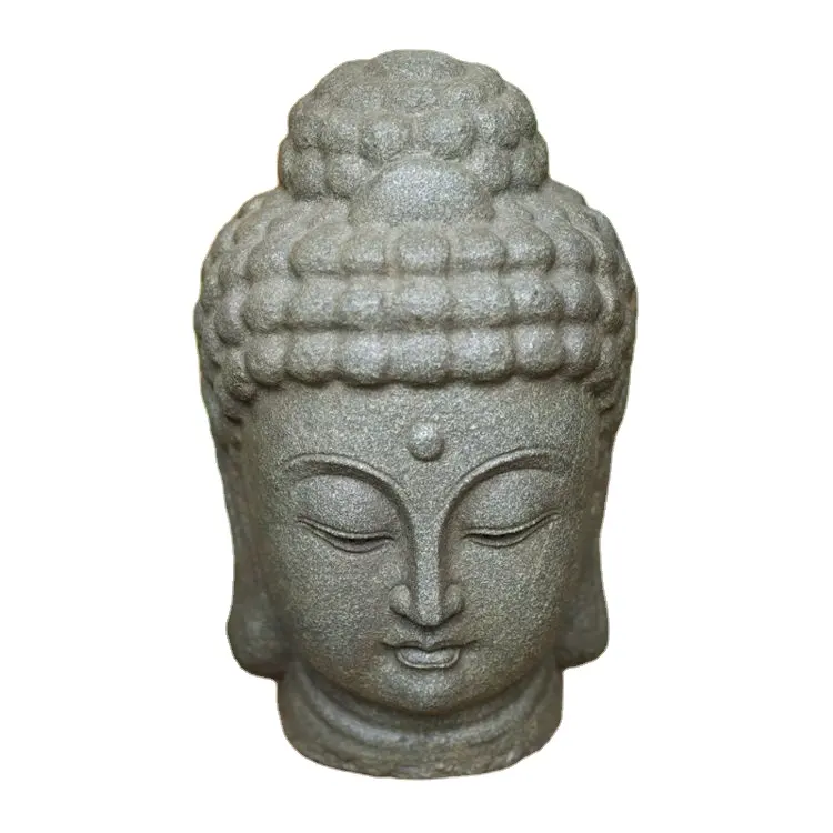 Buddha On-Line Feng Shui Decorazione Della Casa Piece Sintetica Rock Budda Testa Salotto Ornamento Cinese Antico Buddha Testa Statua