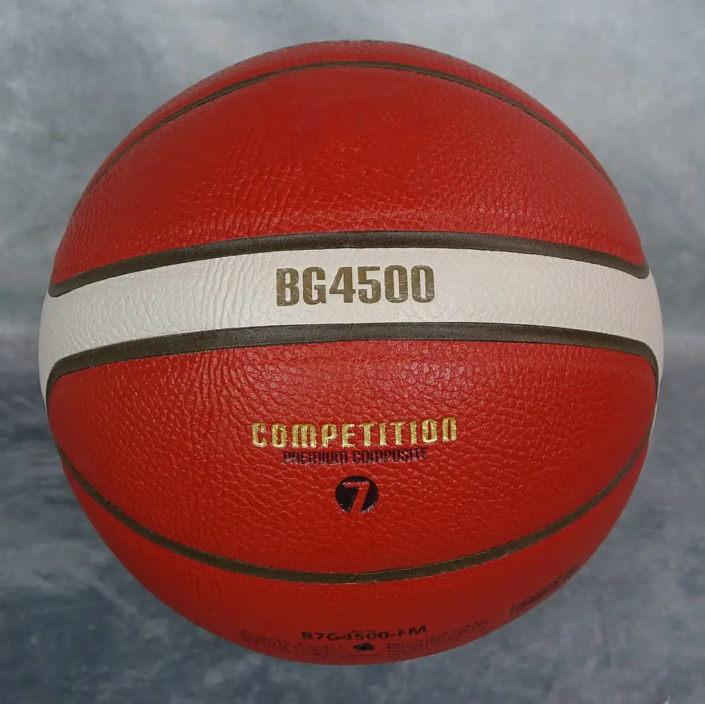 Pelota de baloncesto de cuero, logo personalizado, Tamaño 7, 6, 5, calidad profesional, BG4500