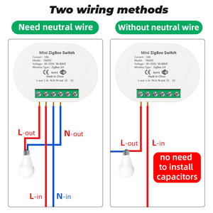 SMATRUL <span class=keywords><strong>ZigBee</strong></span> modul saklar pintar, modul Mini Tuya tidak netral diperlukan 2 arah 16A kontrol suara kompatibel dengan Alexa/Google Home - Product Image 3