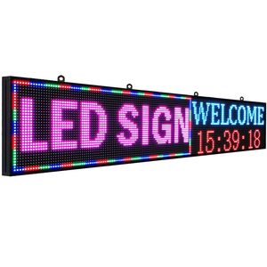 WLAN und USB programmierbares scrollen LED-Schild Nachrichtenbrett vollfarbiger Text Bild Animationsbildschirm elektronisches Rollen für den Shop - Product Image 1