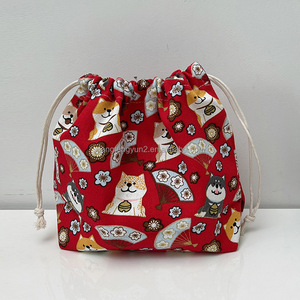 Abric-bolsa con cordón extra grande para maquillaje, bolso de nailon con cordón - Product Image 3