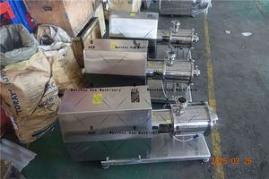 Cream Three Stage in Line High Speed Shear Pressure Emulsifier In-Line Homogenize Pump Inline Homogenizer <strong>Mixer</strong> - Product Image 3