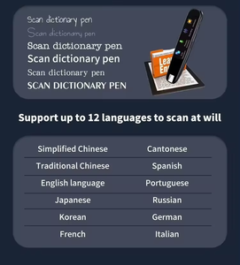 定制语言翻译机与扫描仪词典说话扫描笔语音翻译笔 - Product Image 4