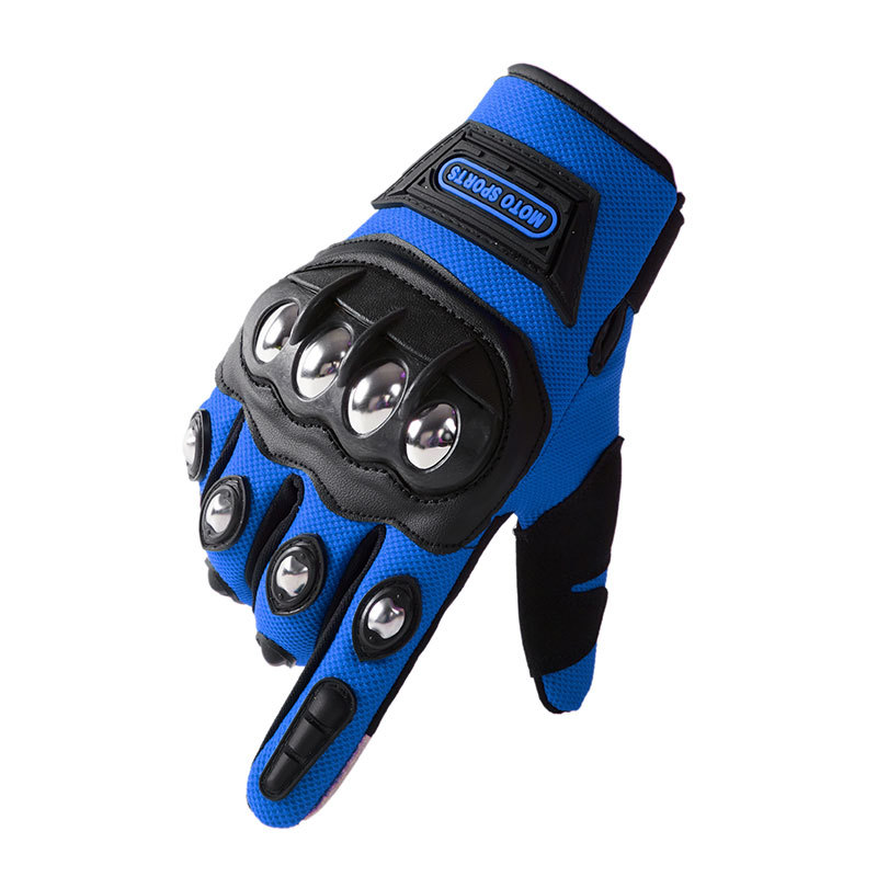 Doigts complets bleus