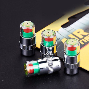 Evrensel araba oto lastik basıncı monitörü kök Caps sensörü kiti 2.2bar lastik vana kapağı göstergesi otomobil parçaları - Product Image 3