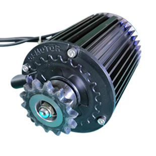 Moteur noir avec pignon 428