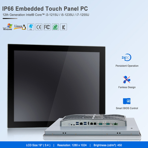Industrial <strong>Computer</strong> 19 Inch Ip66 Waterproof Dustproof Panel Pc 12th Gen Intel Core I3 I5 I7 Touch Panel <strong>Embedded</strong> Industrial Pc - Product Image 1