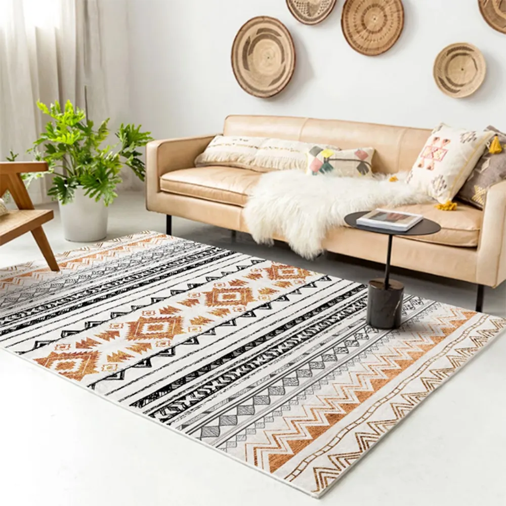 Karpet dan Karpet Gaya Baru Kustom Maroko Karpet Lantai Modern untuk Ruang Tamu