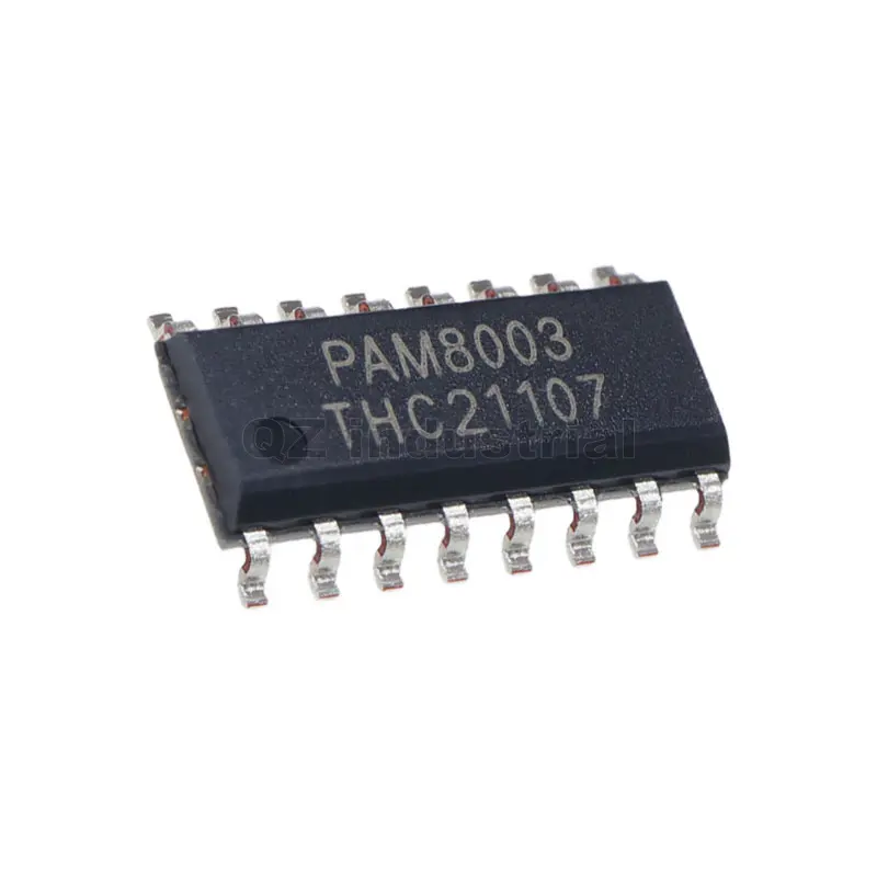 QZ BOM ใหม่เดิม IC AMP CLASS D สเตอริโอ 2.5W 16SOP PAM8003 PAM8003DR