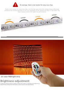 220V 60Chips/m Flexibles Band Farbwechsel LED-Leuchten Streifen LED 5050 RGB Smart LED-Streifen/LED-Streifen - Product Image 5