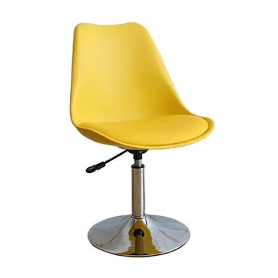 Silla de Bar de moda, diseño oficial ergonómico, silla de Bar con respaldo giratorio de cuero para mesa de Bar de cocina