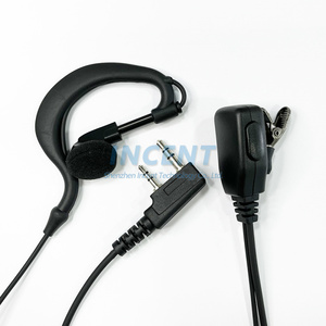 Walkie Talkie Earpiece with Mic G Shape 2 Pin Adjustable Volume Headset Compatible with <strong>Retevis</strong> H-777 RT22 <strong>RT21</strong> 2 Way Radio - Product Image 1