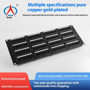Panel de conexión de datos de red sin blindaje CAT6 de 96 puertos con estándar de Categoría 6 de módulos RJ45 integrados - Product Image 4