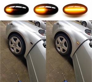 Sıralı füme dinamik akan dönüş Singal işık LED Side Marker gösterge işığı Mazda 2 3 5 MPV için - Product Image 4