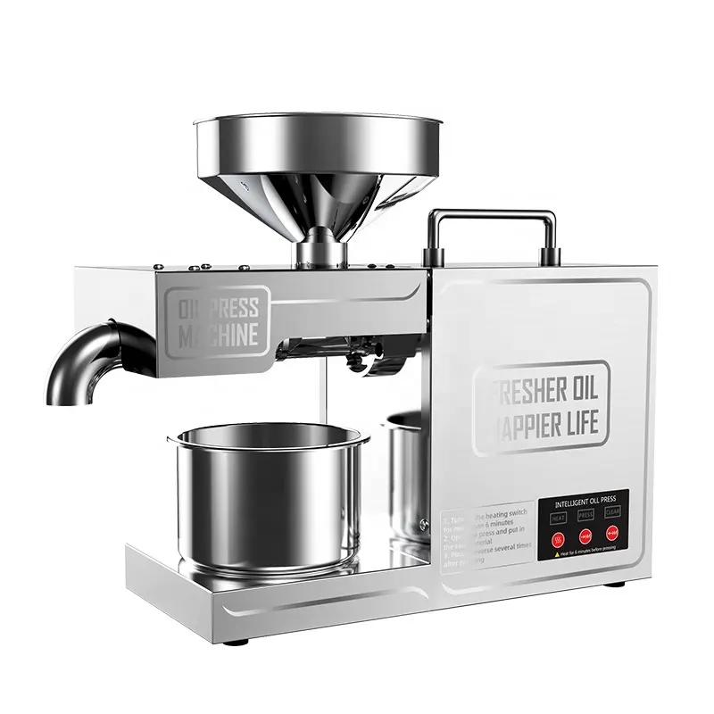 Venta caliente automática mini extracción de aceite que hace la máquina de prensado de aceite comestible