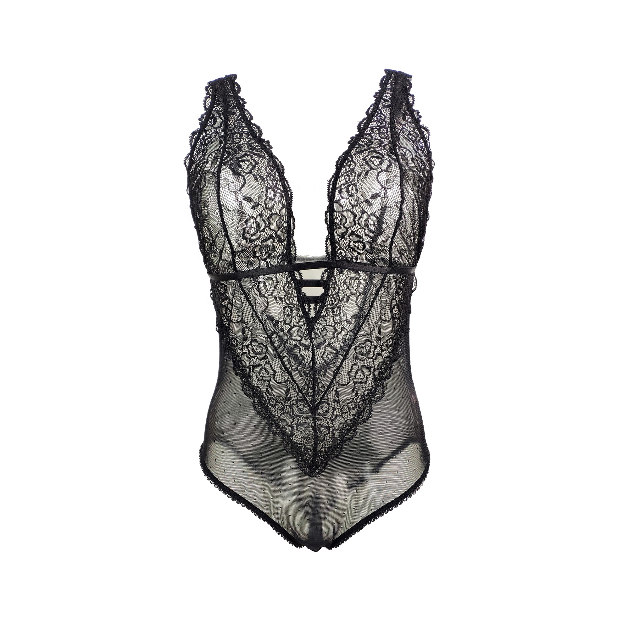 Mature Woman Mesh Lace Transparent