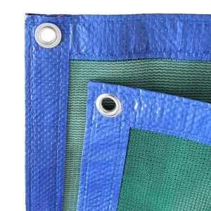 Red de sombra de fábrica directa con borde negro y borde azul Material reciclado para Irak