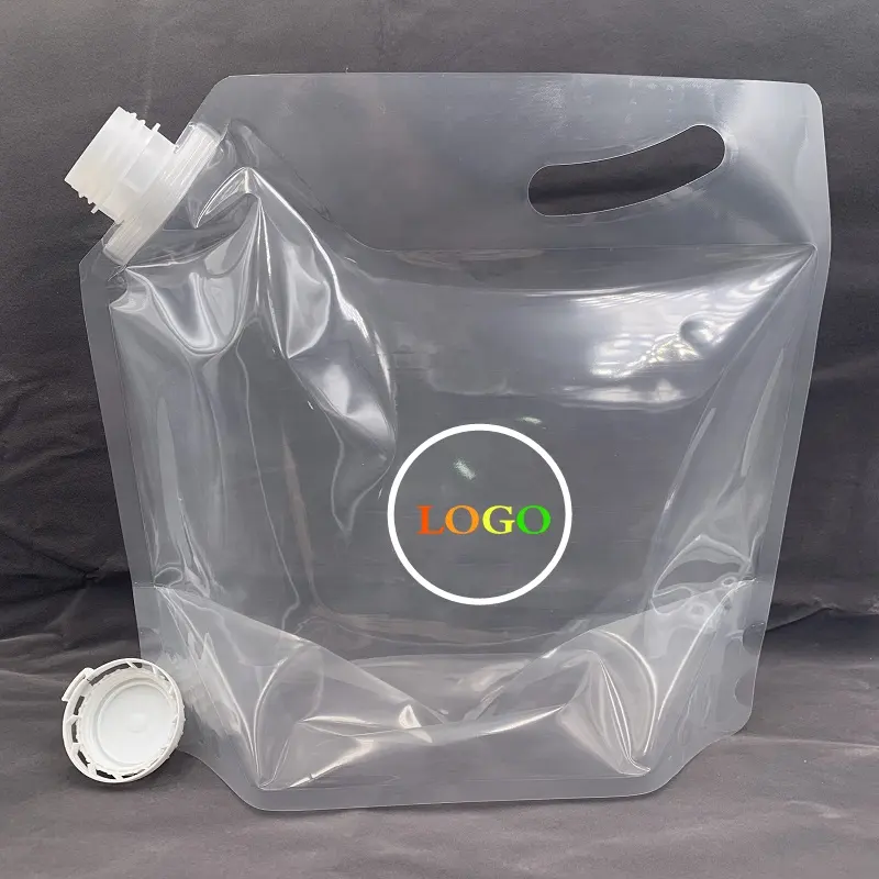 RTS Gallon Liquido Becco del sacchetto con la maniglia Del Basamento up Bevanda Trasparente del sacchetto sacchetti di acqua Potabile
