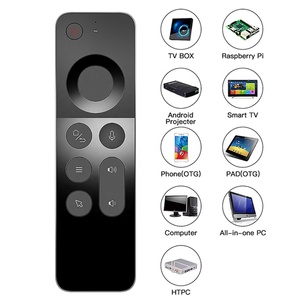 Ihomemix OEM Factories Benutzer definierte Sprach fernbedienung W3 2.4G Drahtlose Mini-Tastaturen IR-Lernluft-Maus steuerung Für TV-Box